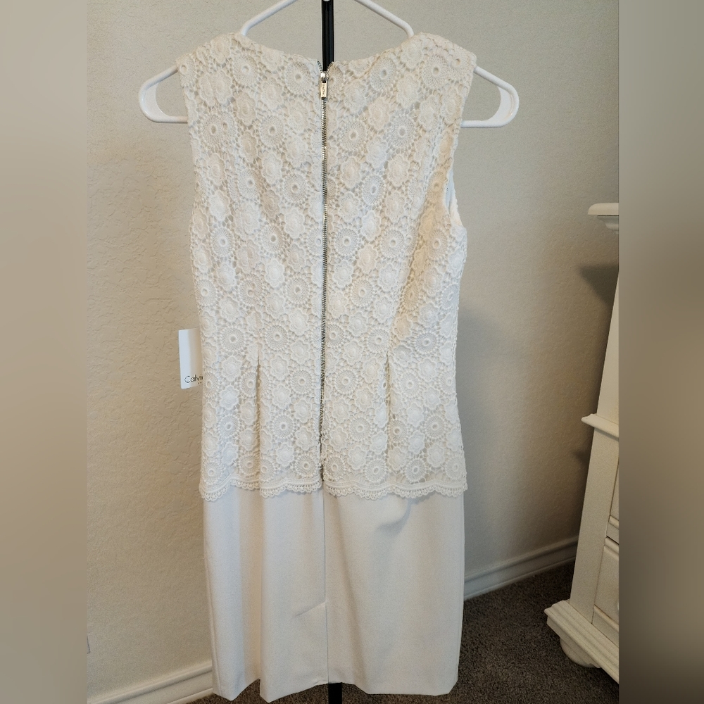 Calvin Klein White Dress 2P - Picture 2 of 11